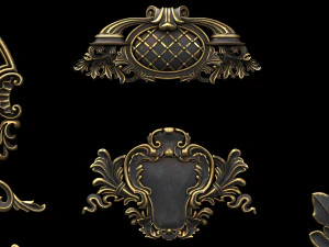 4k classical ornaments 3D Model