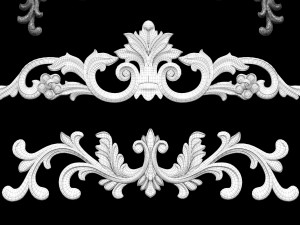 4k classical ornaments 3D 模型