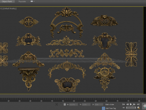 4k classical ornaments 3D 模型