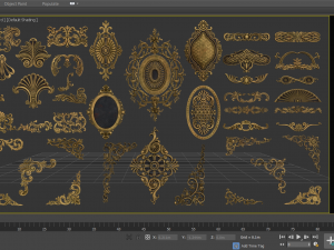 4k classical ornaments Modelo 3D