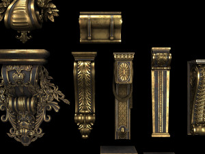 4k classical bracket Modelo 3D