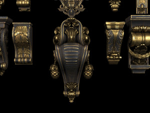 4k classical bracket Modelo 3D