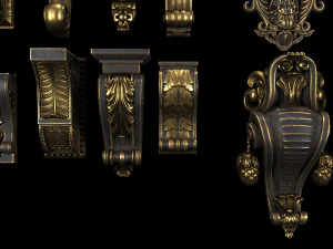 4k classical bracket 3D Model
