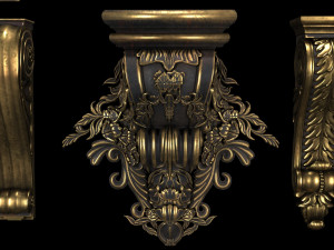 4k classical bracket Modelo 3D