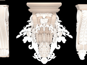 4k classical bracket Modelo 3D