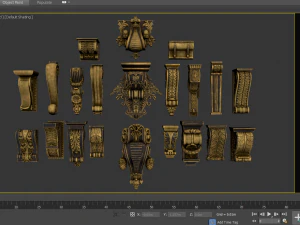 4k classical bracket 3D Model