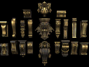 4k classical bracket 3D Model