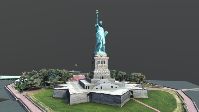 statue of liberty national monument Model 3D .c4d .max .obj .3ds .fbx .stl .blend 