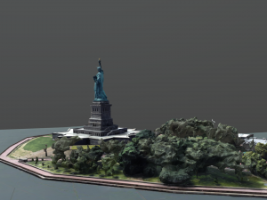 statue of liberty national monument Model 3D
