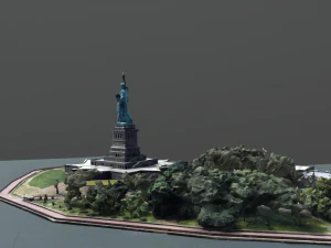 statue of liberty national monument 3D Model