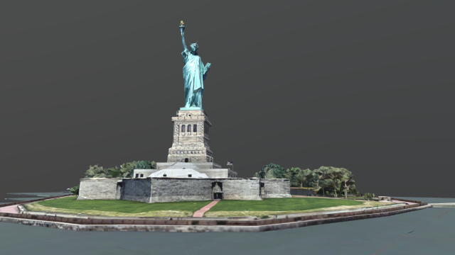 statue of liberty national monument 3D Model in Landmarks 3DExport