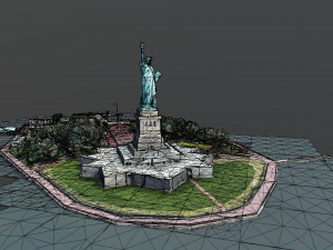 statue of liberty national monument Model 3D