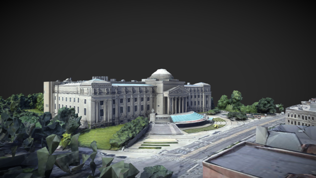 brooklyn museum 3D Модель .c4d .max .obj .3ds .fbx .stl .blend 