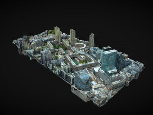 barbican estate and barbican centre 3D Model