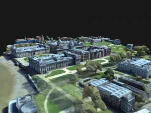 old royal naval college 3D Model