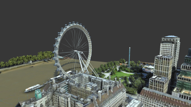 london eye 3D Model .c4d .max .obj .3ds .fbx .stl .blend 
