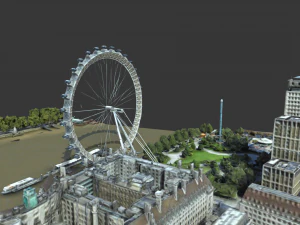 olho de Londres Modelo 3D