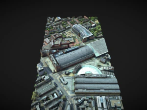 hotel i dworzec kolejowy St Pancras Model 3D