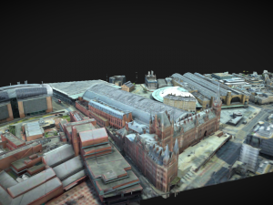 st pancras hotel and train station 3D Model