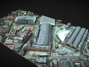 st pancras hotel and train station 3D Model