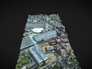 st pancras hotel and train station 3D Model