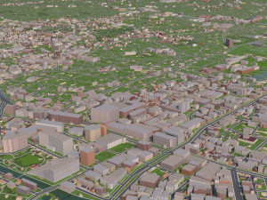 fukuoka city japan full city Modèle 3D