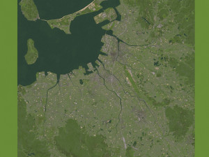fukuoka city japan full city Modèle 3D