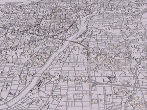 fukuoka city japan full city Modèle 3D