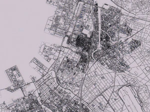 fukuoka city japan full city 3D Model