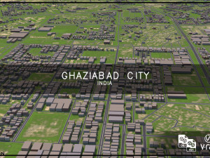 ghaziabad city india 3D Модель
