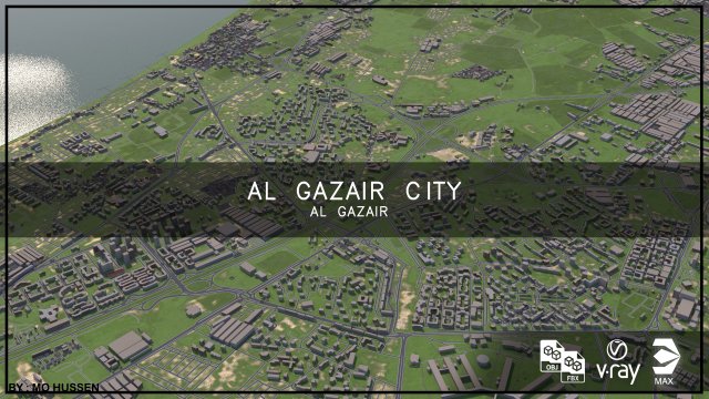 al gazair city full city 3D Model .c4d .max .obj .3ds .fbx .stl .blend 