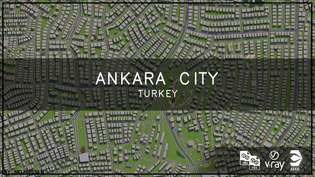 ankara city full city 3D Model .c4d .max .obj .3ds .fbx .stl .blend