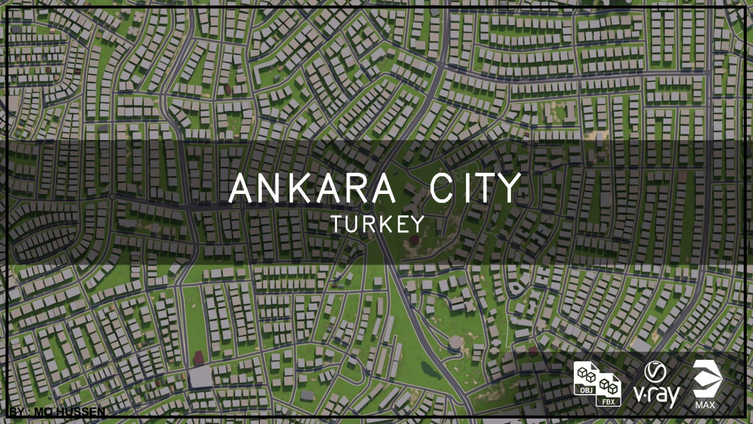 ankara city full city 3D Model .c4d .max .obj .3ds .fbx .stl .blend 