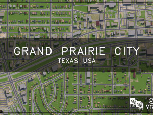 grand prairie city texas Modèle 3D