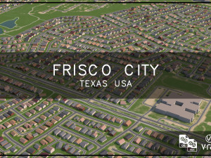 frisco city texas usa 3D मॉडल