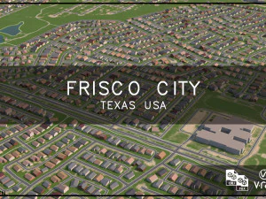 美国德克萨斯州弗里斯科市 3D 模型