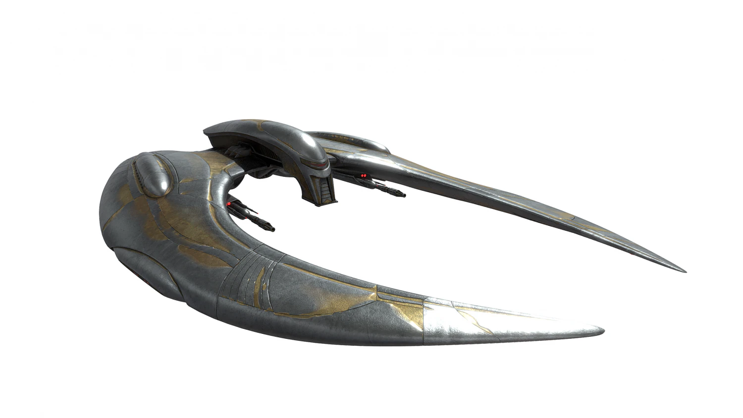 Battlestar Galactica Ship 3D Model .c4d .max .obj .3ds .fbx .stl .blend