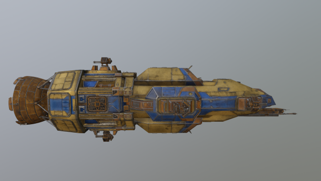 3military spaceship 3D 模型 .c4d .max .obj .3ds .fbx .stl .blend 