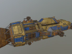 3military spaceship 3D Model