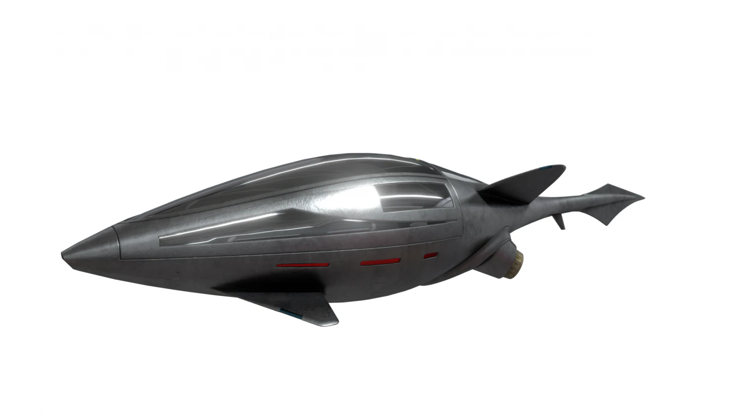 4Peixenave espacial Modelo 3D .c4d .max .obj .3ds .fbx .stl .blend 