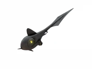 4Peixenave espacial Modelo 3D