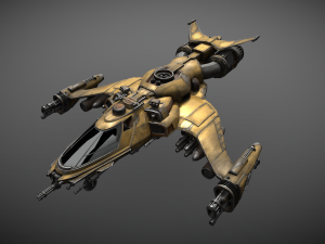 10spaceship 3D मॉडल