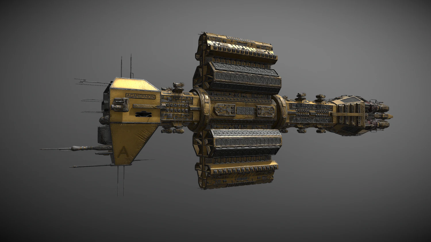 6EAS Agamemnon 3D Model .c4d .max .obj .3ds .fbx .stl .blend