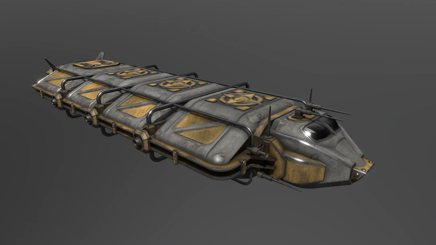 143CargoShipType5 3D Model .c4d .max .obj .3ds .fbx .stl .blend 