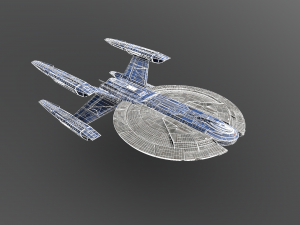18spaceship 3D Model