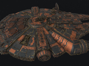 275Millennium Falcon Star Wars Spacecraft 3D मॉडल