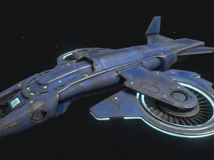 23spaceship 3Dモデル
