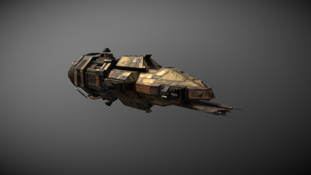 40spaceship Model 3D .c4d .max .obj .3ds .fbx .stl .blend 