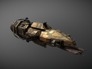 40spaceship Model 3D