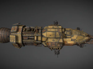 40우주선 3D 모델